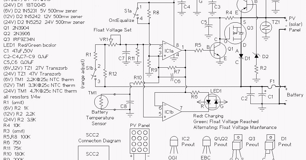 Simple 10 Amp Solar Charge Controller Circuit Diagram | Super Circuit