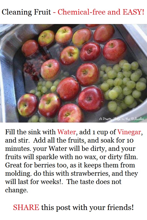 Cleaning Fruits Chemicalfree and EASY