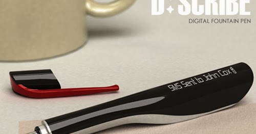 قلم عجيب يقوم بارسال لك الرساله للرقم الذي تريده Dscribe-digital-fountain-pen1
