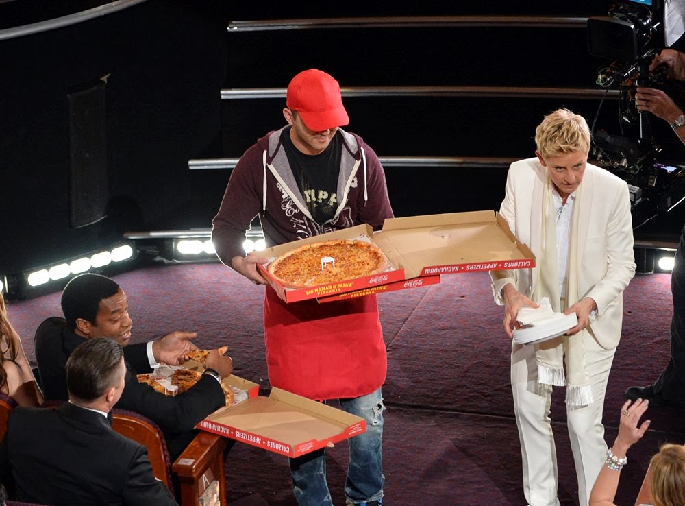 Ellen DeGeneres'ten Pizza Partisi ellen degeneres pizza partisi
