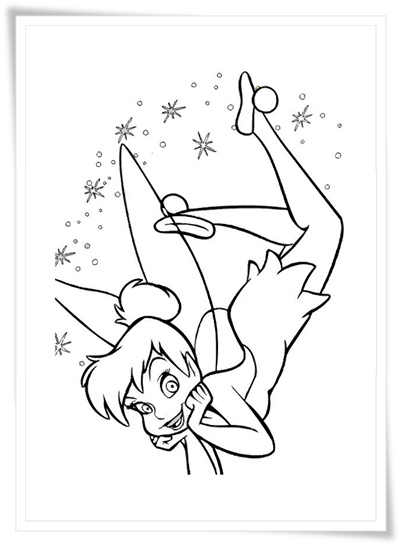 Einfach Tinkerbell Ausmalbilder Kostenlos