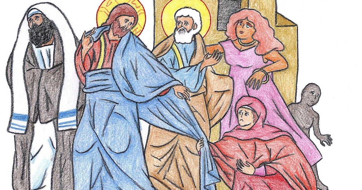 Bible Illustrated Matthew 9 20 22 Bible Illustrated Matthew 9 20 22