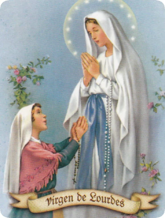 Infografía Santoral Mariano Febrero