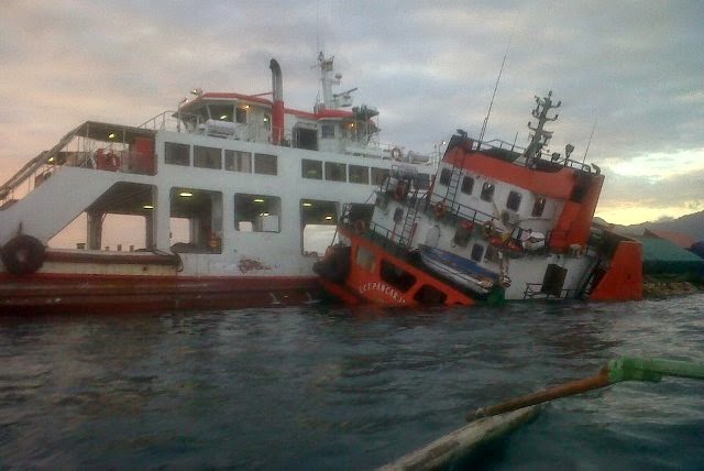 Evakuai Kapal Karam di Gilimanuk Tunggu Alat Berat