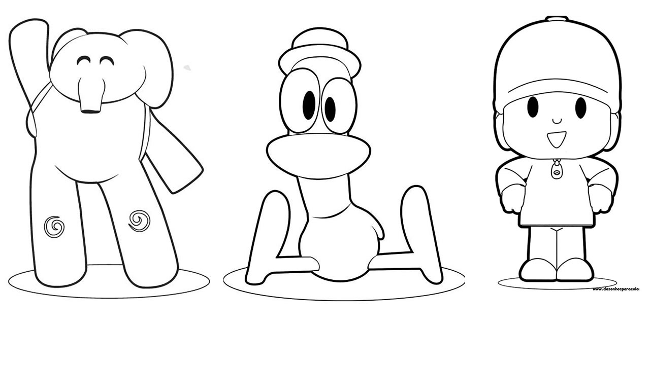 Desenhos do Pocoyo para Pintar e se Divertir!