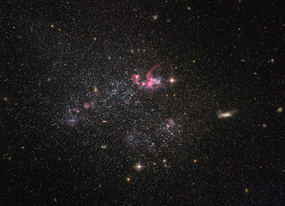 Hubble peers at a distinctly disorganized dwarf galaxy Hubble peers at a distinctly disorganized dwarf galaxy
