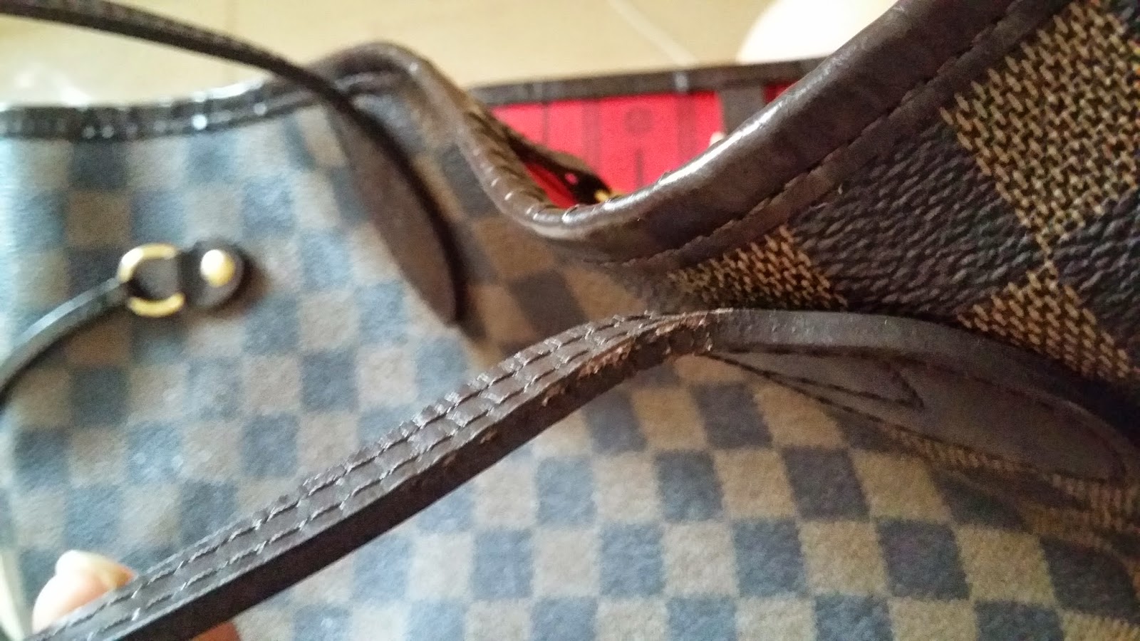 China Doll: Preloved Louis Vuitton Neverfull Damier MM