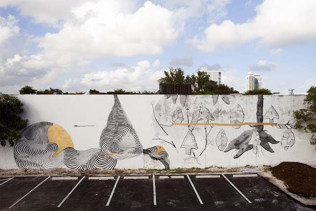 Street Art Collaboration By Pastel and 2501 in Wynwood, Miami For The Mirorless Project. 1