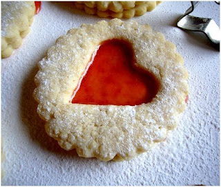 Sablés à la confiture "spécial saint valentin" 