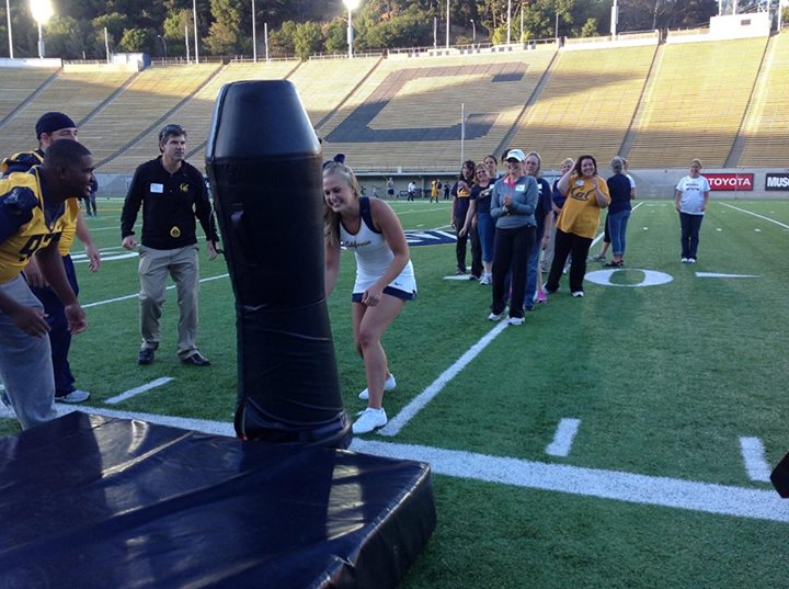 NFL and College Cheerleaders Photos Cal Cheerleader Takes Out a