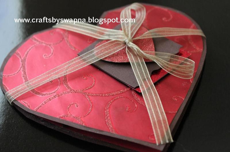My Craft Ideas Valentines Day Card/Heart Shaped Card