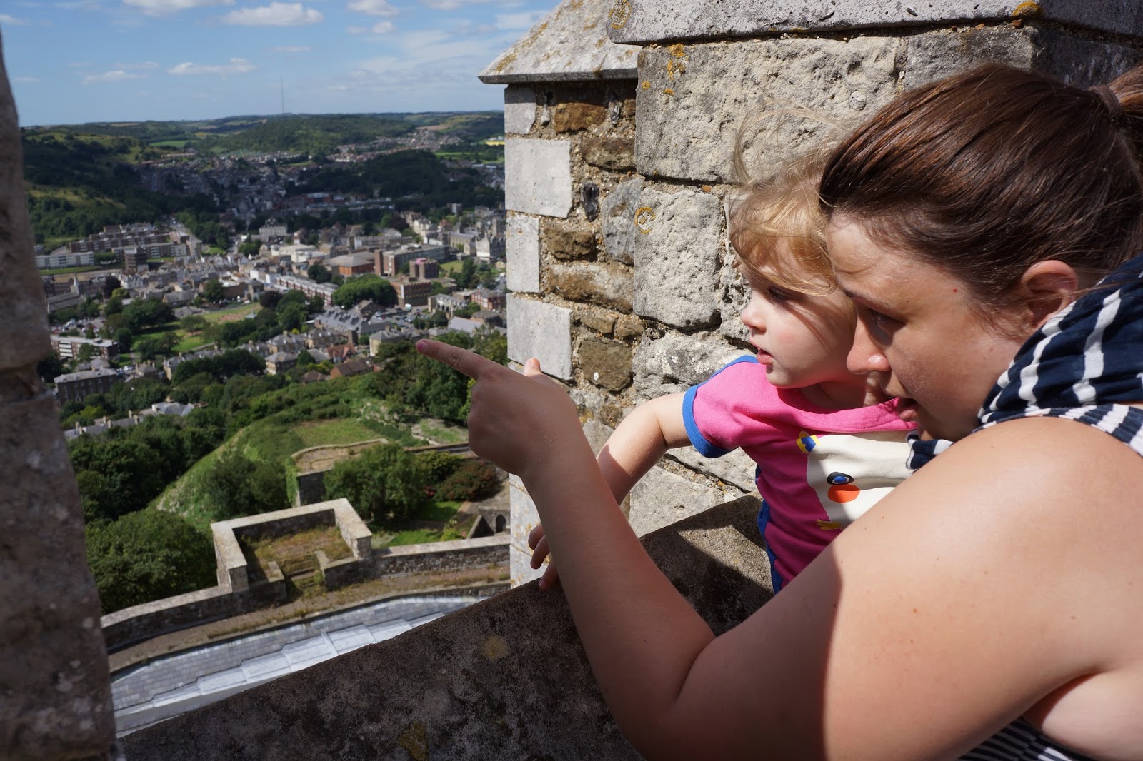mum and daughter at dover castle