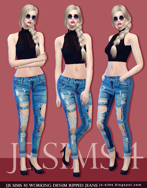 Sims 4 CC's - The Best: Jeans by JS Sims