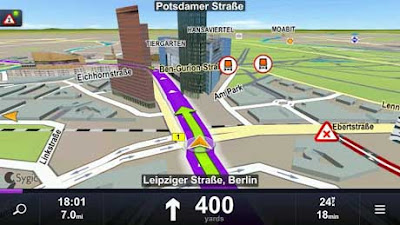 Tampilan Aplikasi Sygic GPS & Navigation Maps Offline