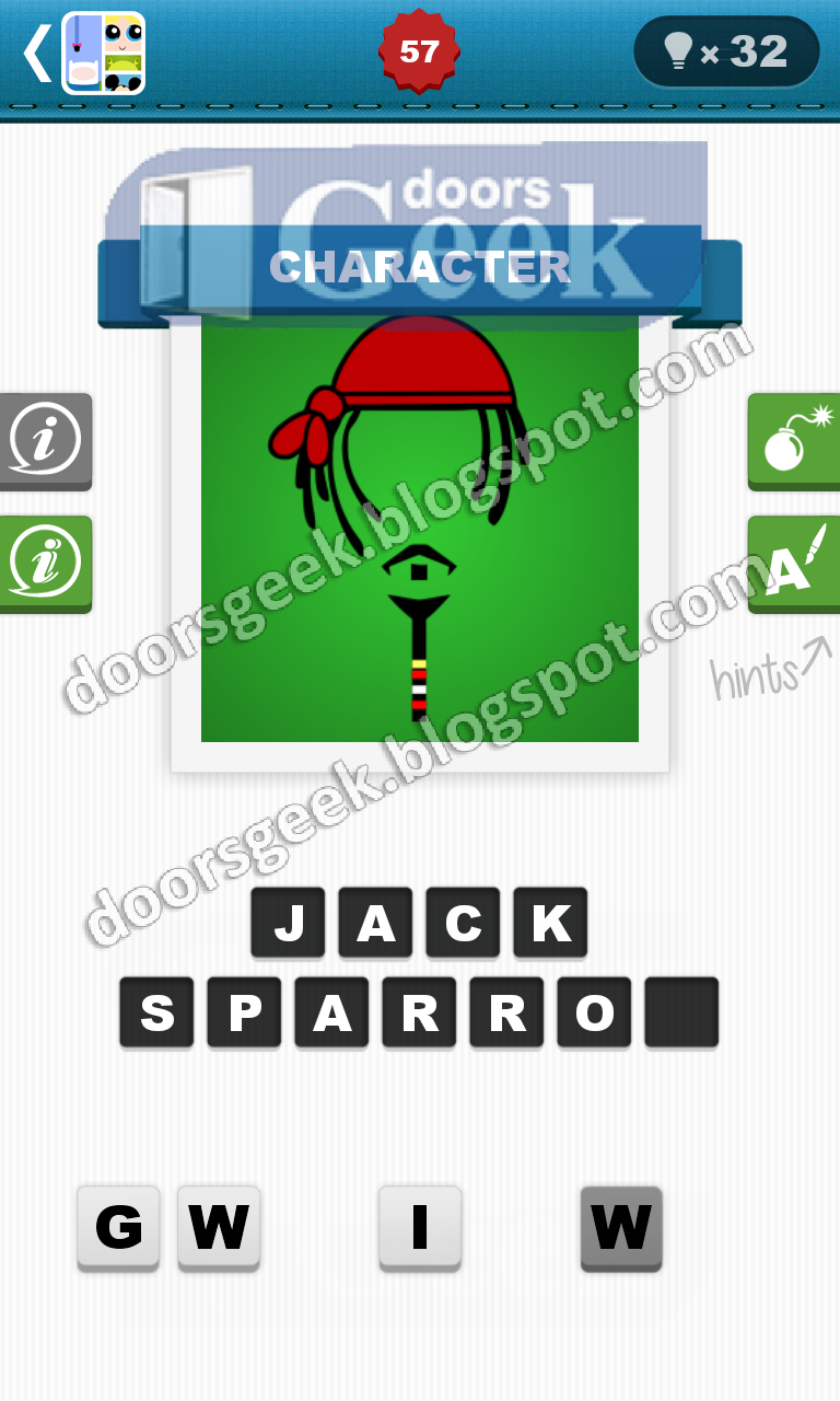 Cartoon Quiz Level 57 (bubble quiz games) Doors Geek