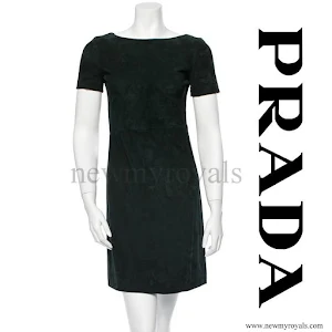 Princess Mary Prada suede cocktail dress