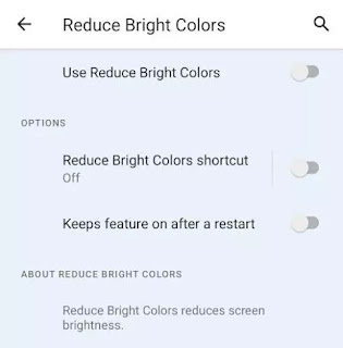 Reduce Bright Color Android 12