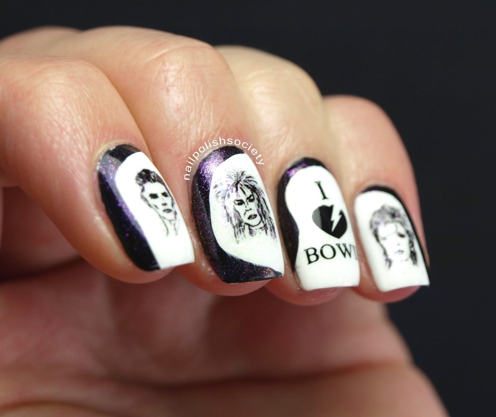 Nail Polish Society Happy Birthday Bowie! Love, Your Biggest Fan