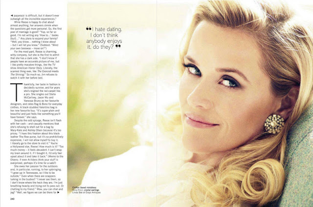 Smartologie: Reese Witherspoon for Glamour Magazine UK March 2012