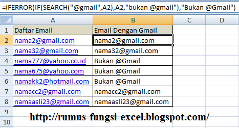 Rumus Fungsi Excel: Mencari Kata Dengan Fungsi Search di Excel