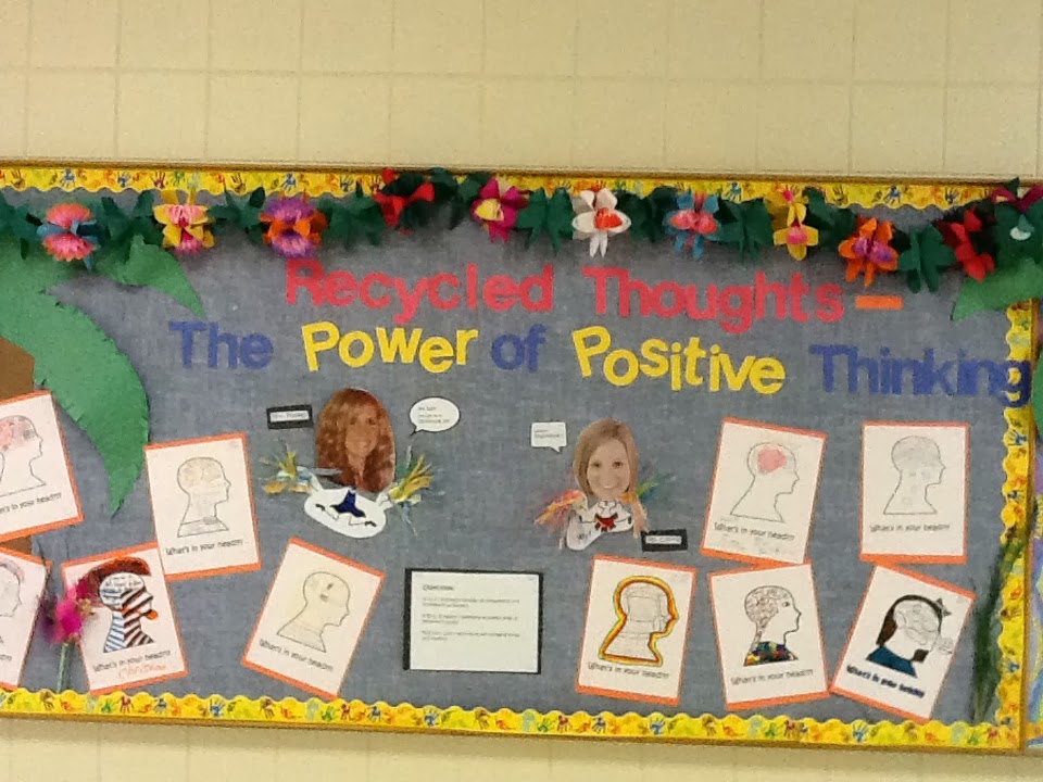 Life on the Fly.... A School Counselor Blog Positive Thinking Bulletin Board