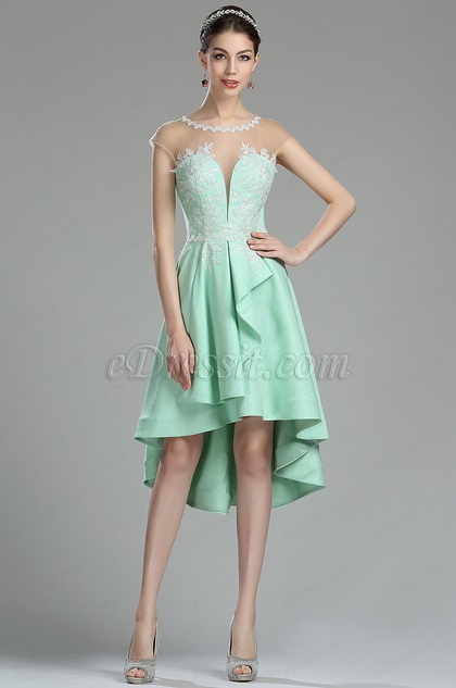  eDressit Cute Green Lace Appliques Short Prom Dress (04180204)