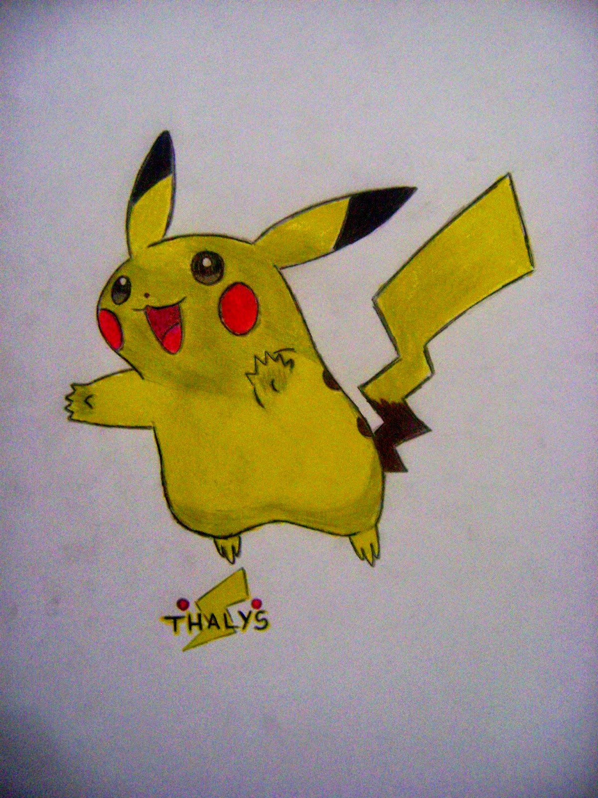Como desenhar Pokemon Pikachu é uma lição detalhada passo a passo.