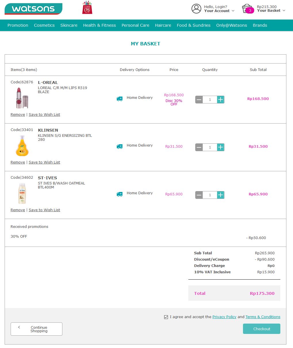 Belanja Watson Lewat Online Bagaimana Caranya Hisafu Beauty Influencer Content Creator