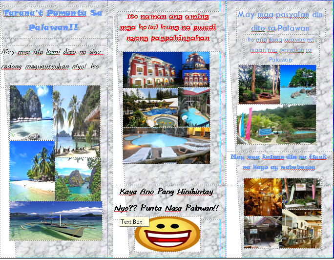 Palawan travel brochure
