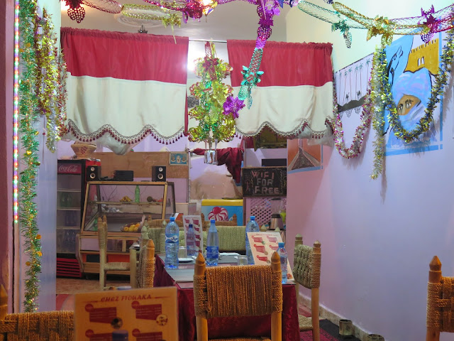 Restaurante en el interior del zoco de Marraquech