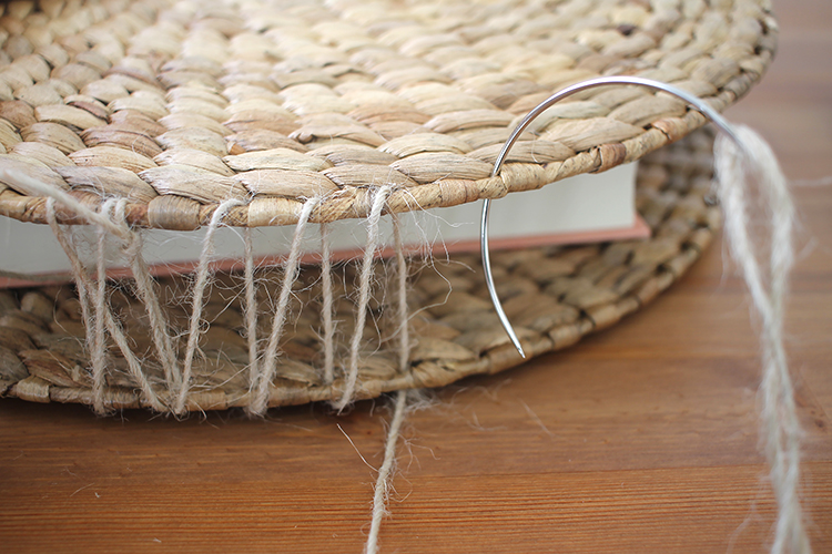 DIY Round Straw Bag SUGAR LANE