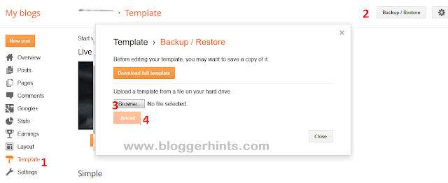 How To Install Blogger / Blogspot Template