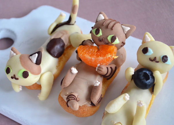 Kue dengan bentuk kucing yang lucu http://ayoinfokan.blogspot.com/2015/09/kue-bentuk-kucing-yang-lucu.html