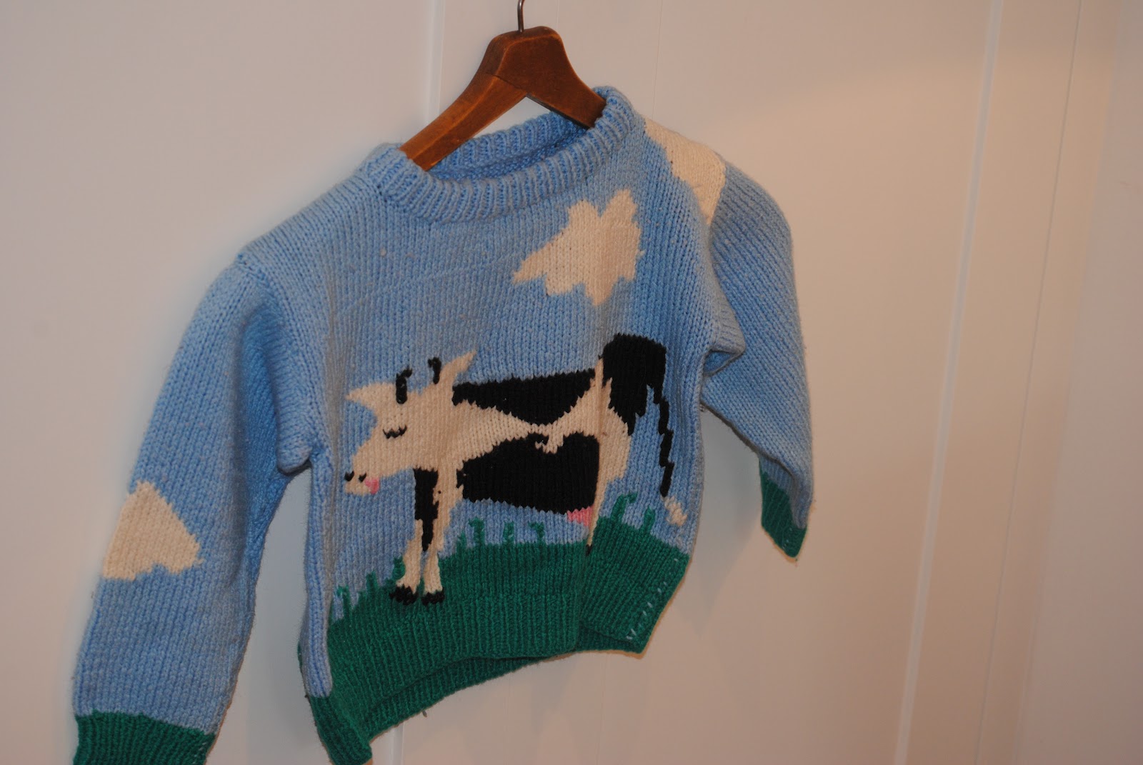 zara cow sweater