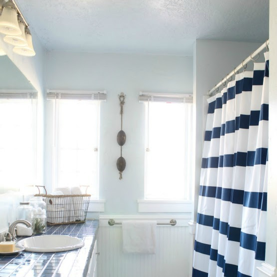 New Shower Curtain in our Main Bath