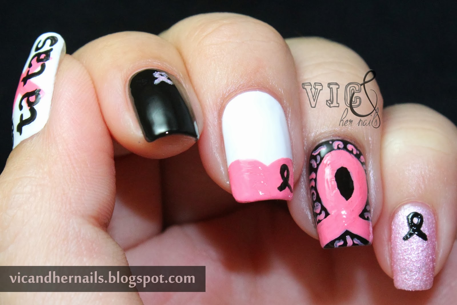 Vic and Her Nails: October N.A.I.L. - Theme 1: Breast Cancer Awareness
