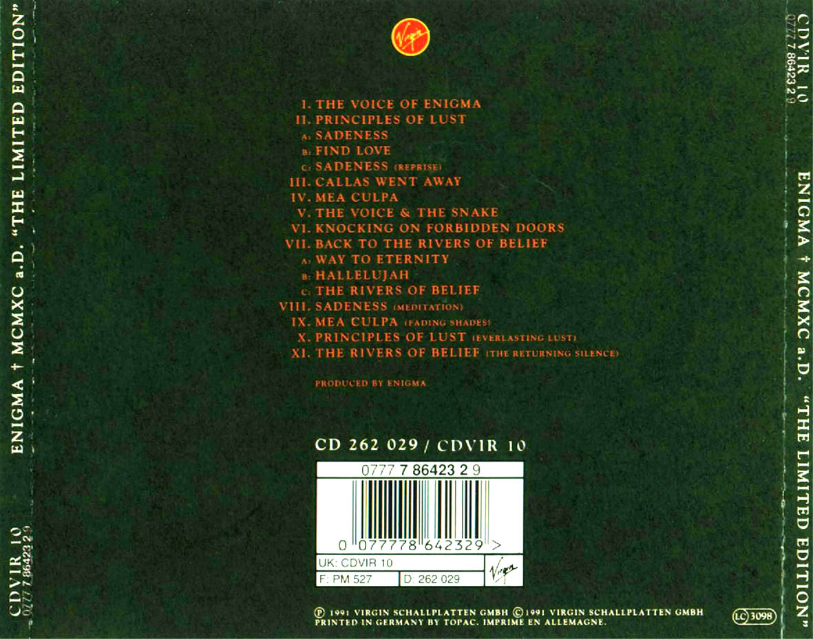 Enigma MCMXC a.D. testing