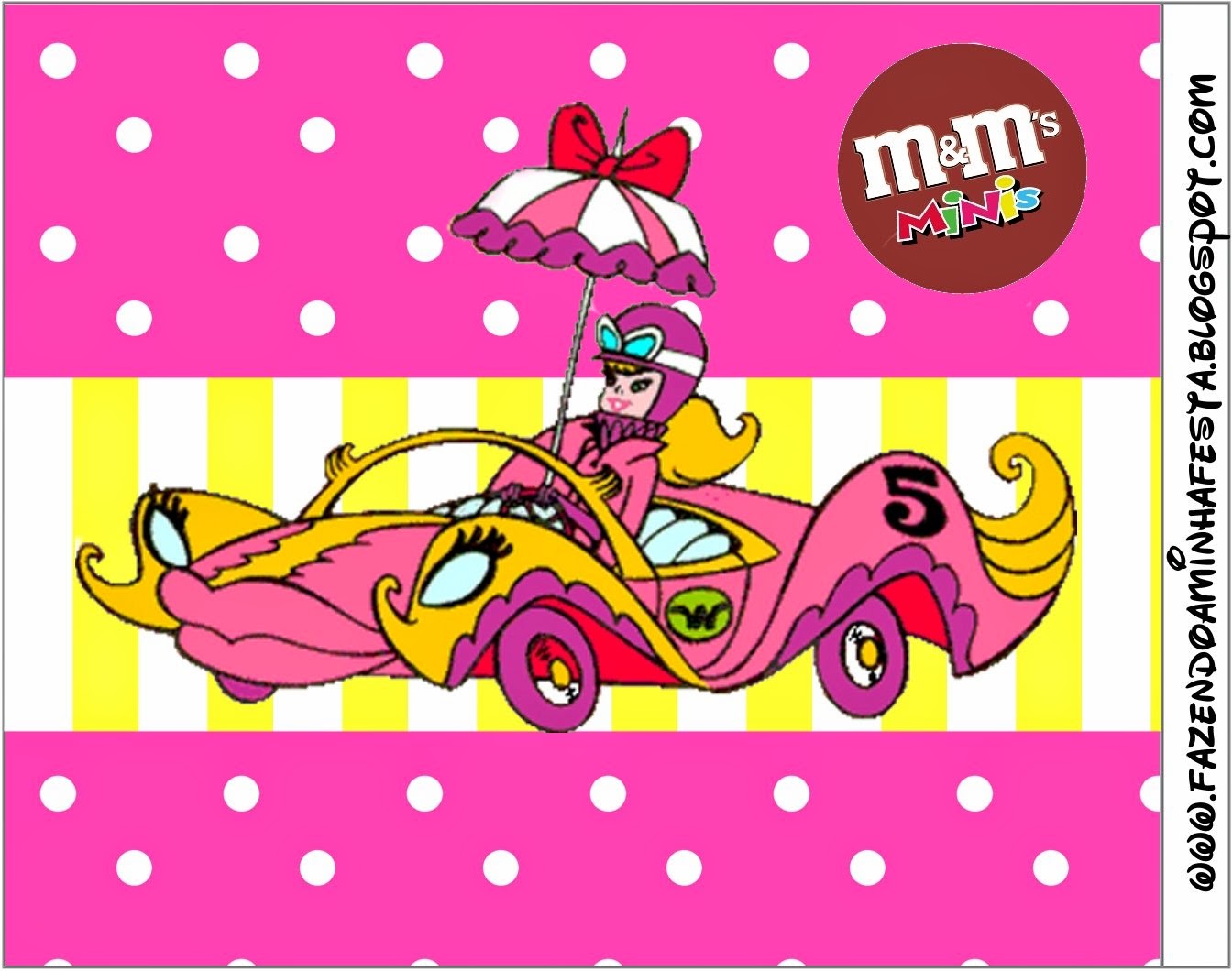 Penelope Glamour Retro: Etiquetas para Candy Bar para Imprimir Gratis. Etiqueta M&M de Penelope Glamour Retro para imprimir gratis.