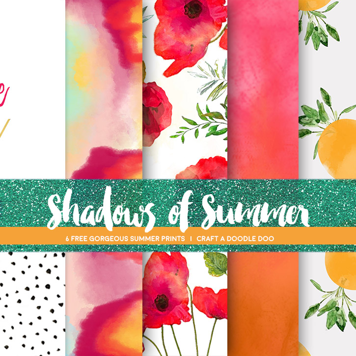 6 Pretty New summer themed free prints by Craft A Doodle Doo! #free #printables #summer #design