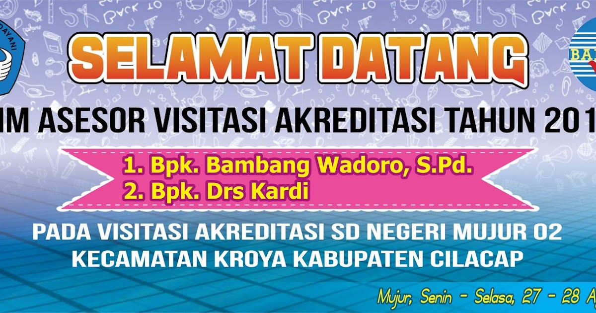 Contoh Banner Akreditasi Sekolah dan kampus