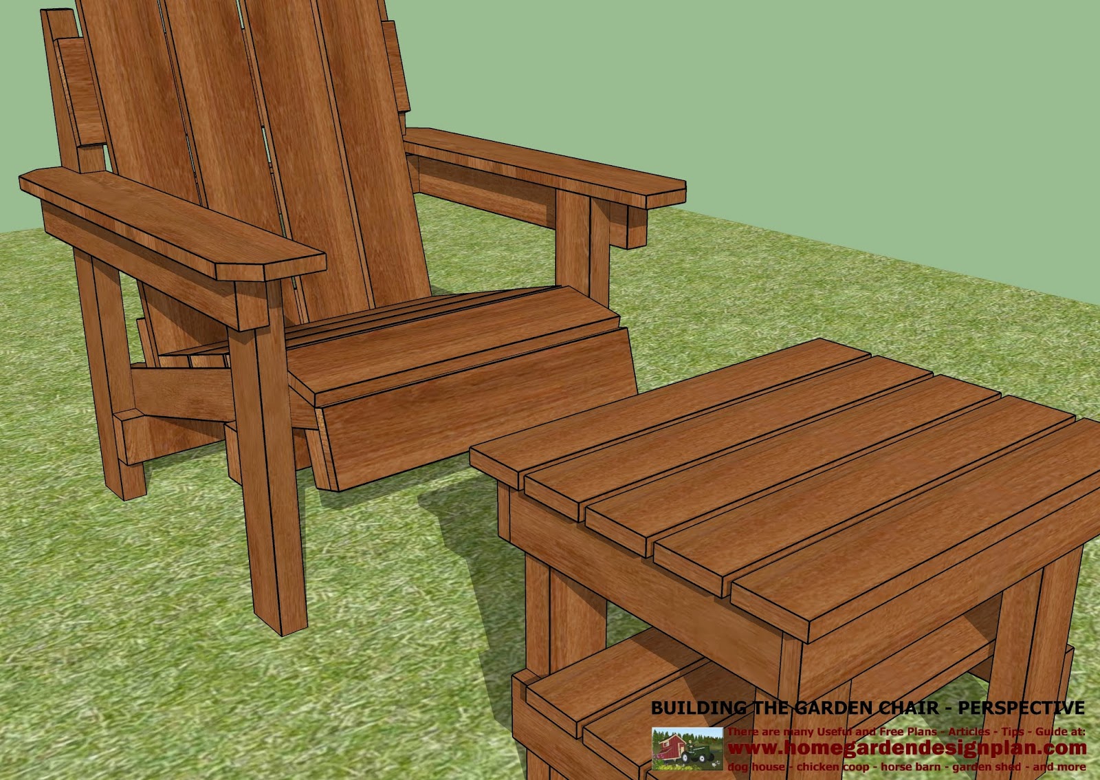  - Garden Chair Plans - Out Door Furniture Plans - Woodworking Plans