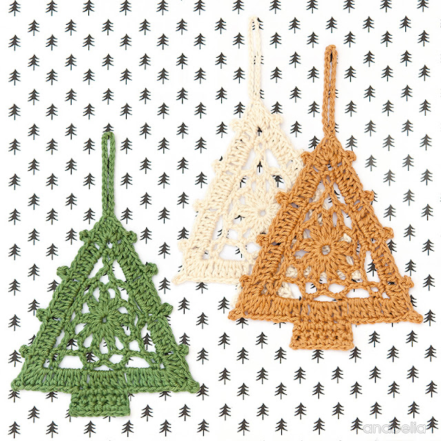 Crochet Christmas Tree free pattern, Anabelia Craft Design
