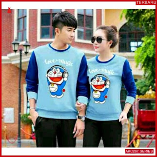 AKC267S55 Sweater Couple Doraemon Anak 267S55 Pasangan Music BMGShop