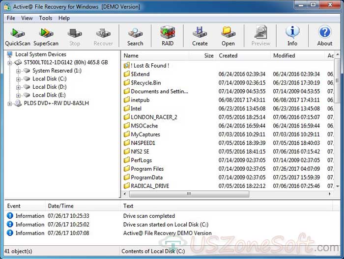 active file recovery 18.0.8