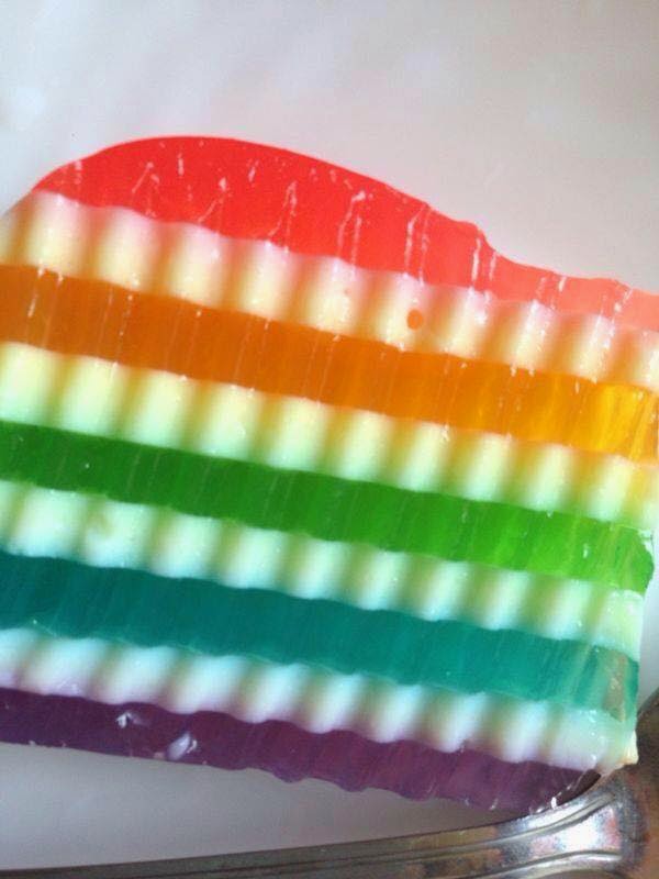 Rainbow jelly by Enny Yap | Baking's Corner