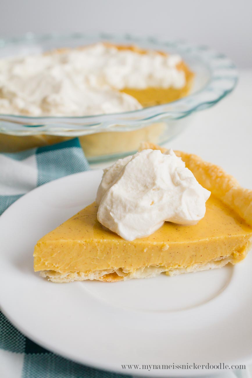 Holiday Eggnog Pie My Name Is Snickerdoodle