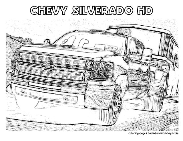 Chevy Truck Coloring Pages - Carinewbi