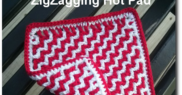 How to Crochet the Zig Zag Stitch Potholder (PGCAL2023) - This