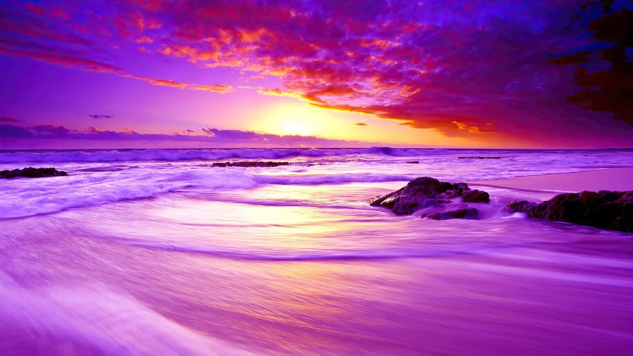Beach, Sunset, Scenery, 4K, #6.2200