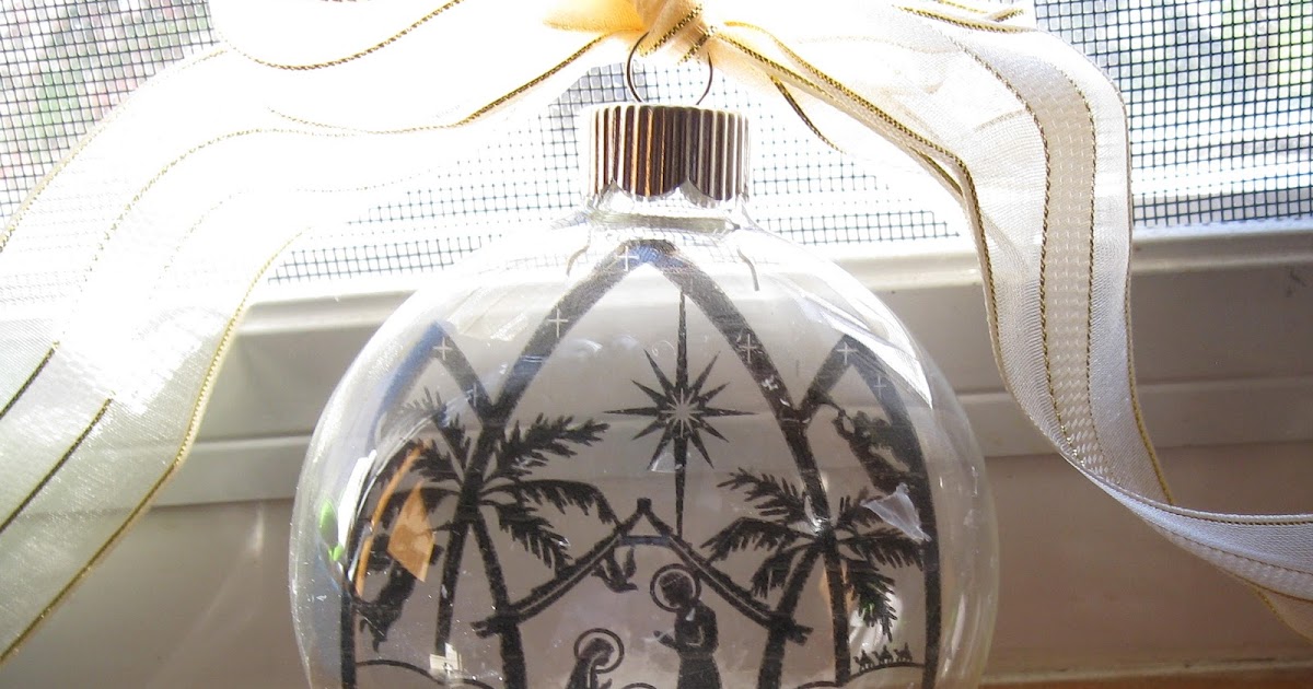 Sarah Jane's Craft Blog: Transparency Christmas Ornaments
